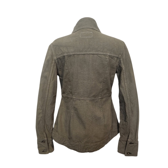 RAG & BONE CHAMBERLAIN JACKET ARMY GREEN CANVAS 100% COTTON SZ XS - Picture 4 of 13